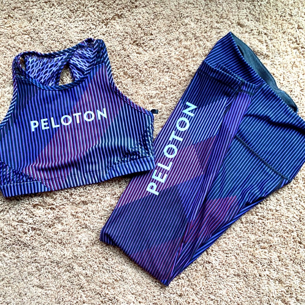Peloton full length leggings and bra- Medium